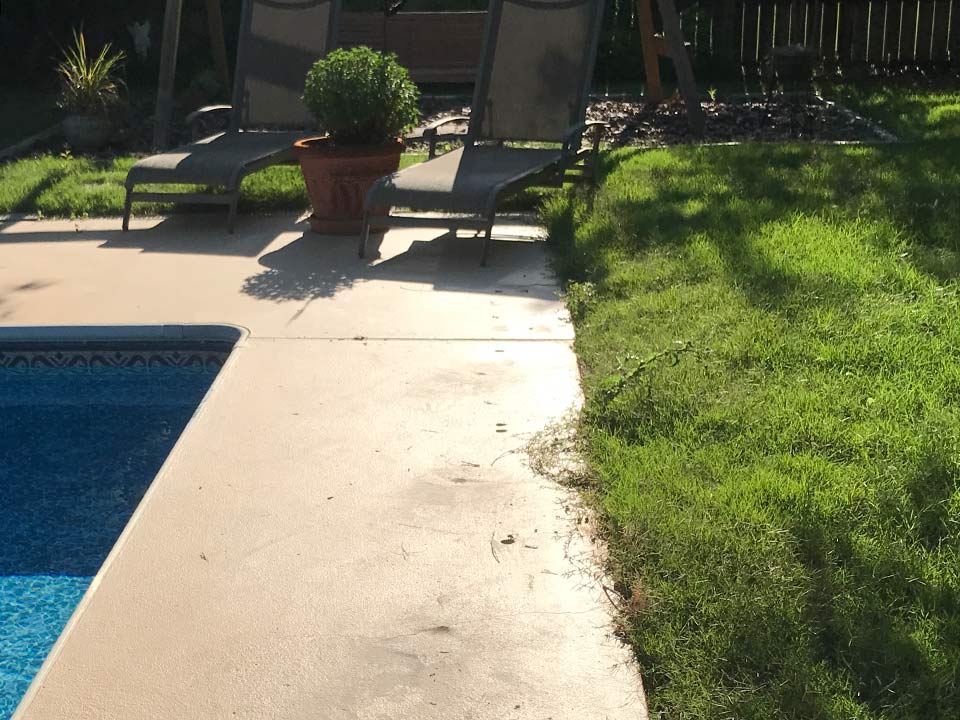 after pool deck leveling